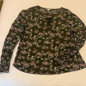 Floral Green Women's Top